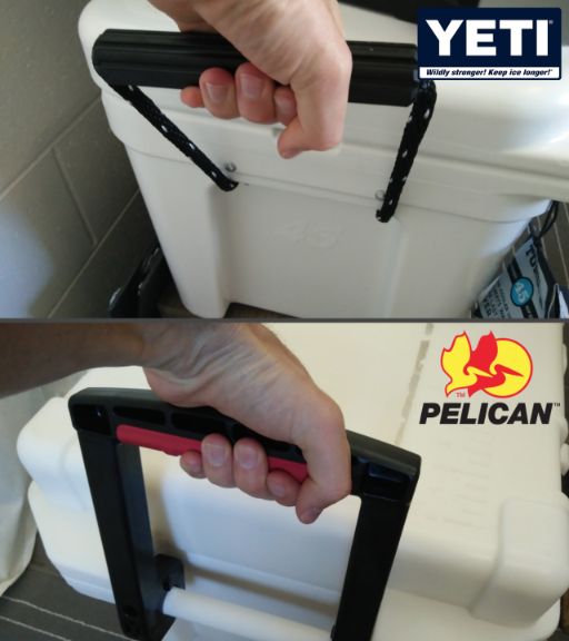 Yeti and Pelican Handles Comparison