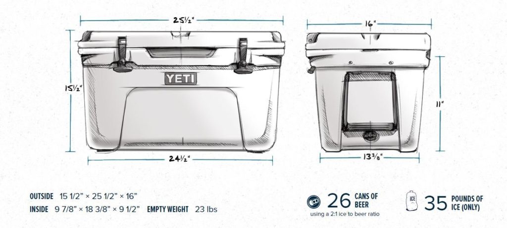 kodi cooler actually inside dimensions