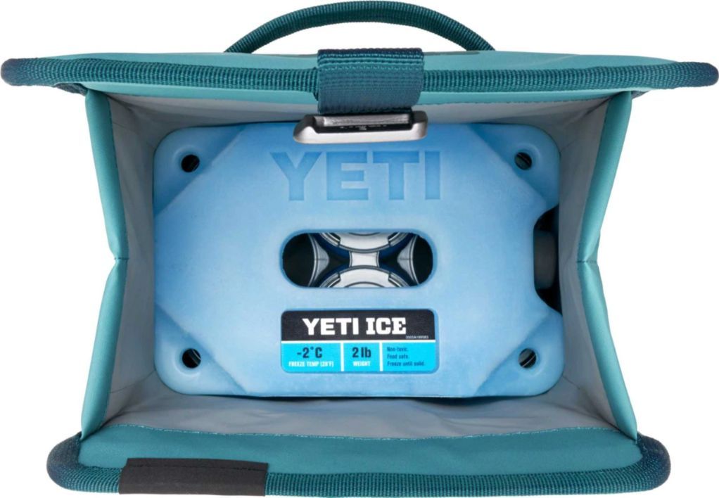 Two medium thin ice packs fit perfect in the Daytrip and keeps your food  perfectly cold for a day. : r/YetiCoolers