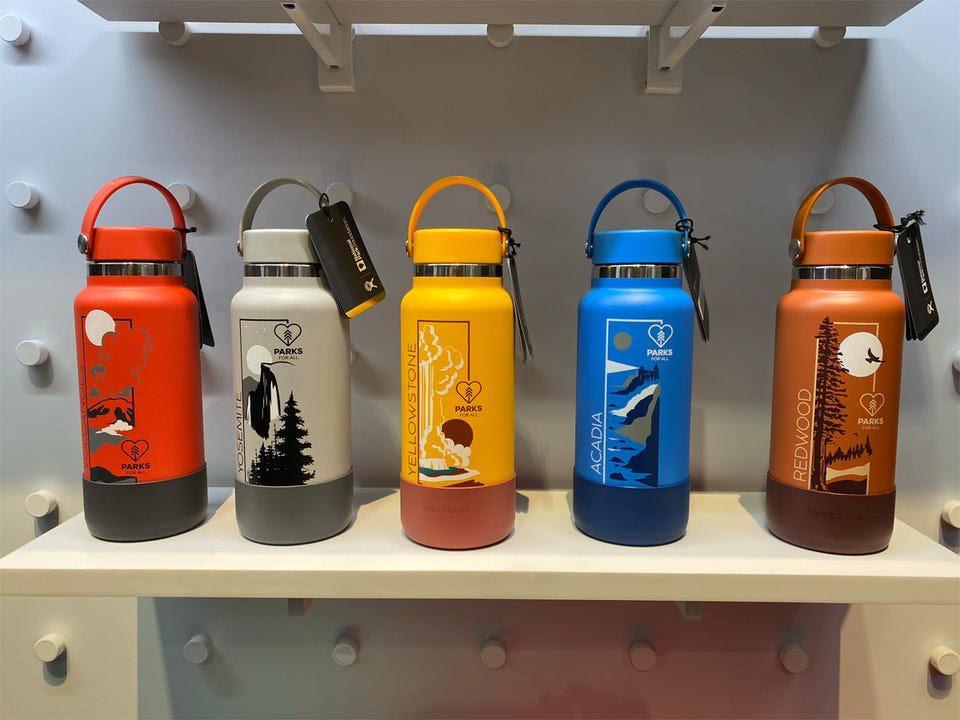 RARE ! Special Limited Edition Hydro Flask with Boot DUNE Aqua 24 oz