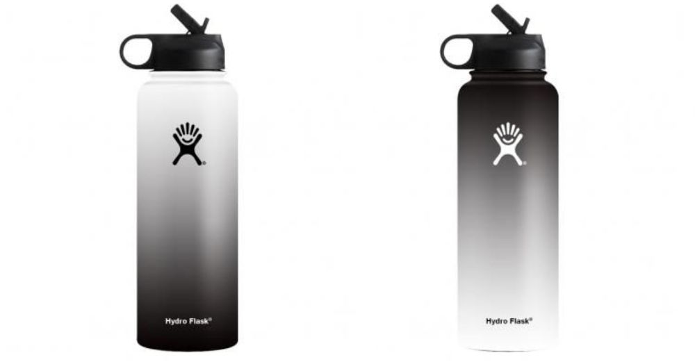 Hydro flask best sale white and black