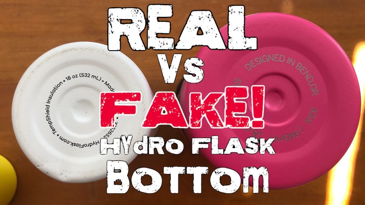Fake Hydro Flask Bottom vs Real