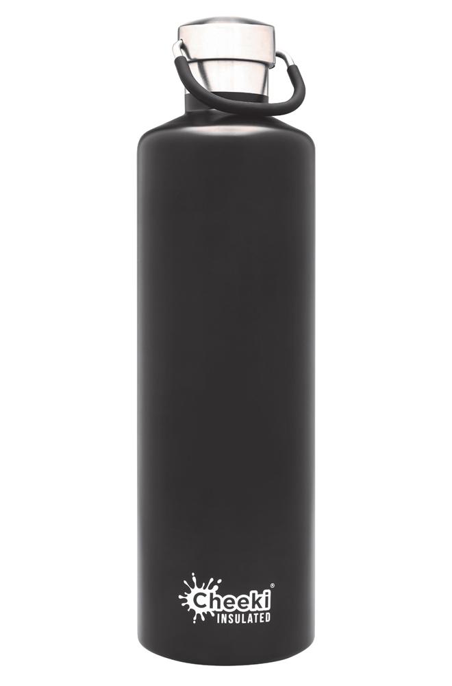  Ello Cooper Vacuum Insulated Stainless Steel Water Bottle with  Soft Straw and Carry Loop, Double Walled, Leak Proof, Black, 32oz : Home &  Kitchen