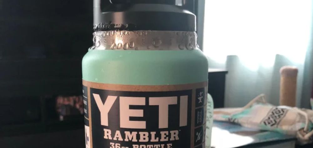 Normal for yeti rambler bottle to sweat like this? Exchanged old one out  for this one because the whole bottle sweated on the old one. :  r/YetiCoolers