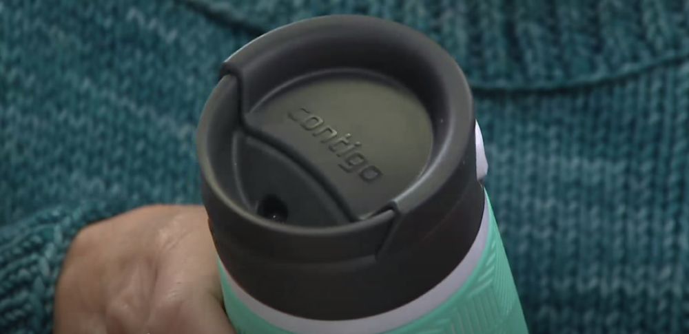 non spill travel ceramic mug