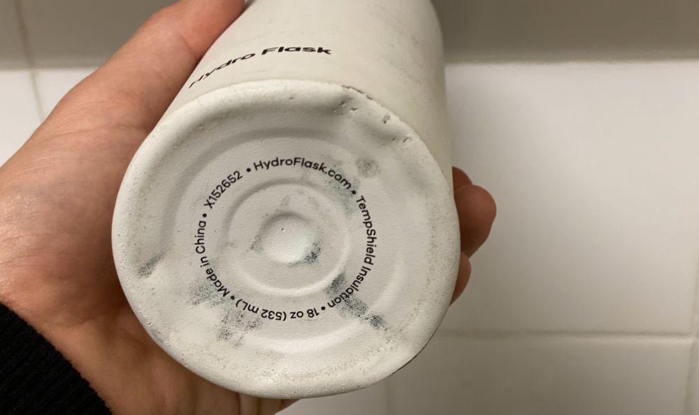 Bottom of store hydro flask bottle