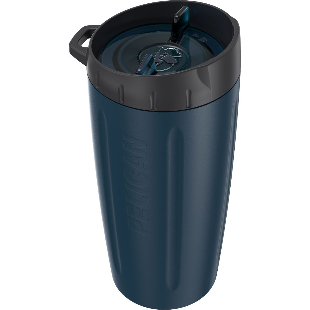 7 Best Leak Proof Insulated Tumblers Cups That Won T Spill   Pelican 16 Oz Leak Proof Tumbler Cup Navy Blue 