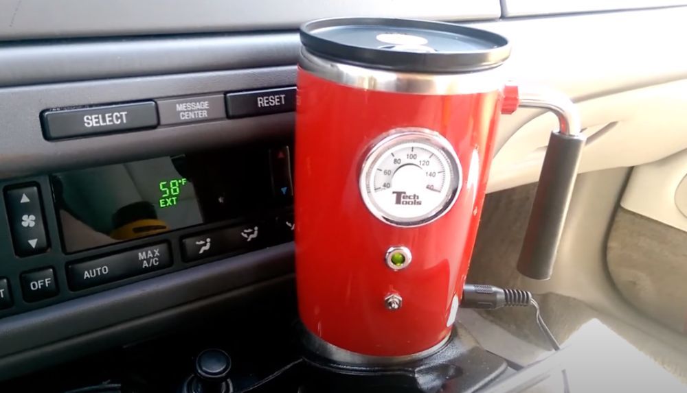 12v Car Heating Cup Car Heated Mug Stainless Steel Travel - Temu