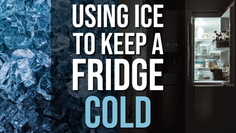 Using Ice To Keep a Fridge Cold