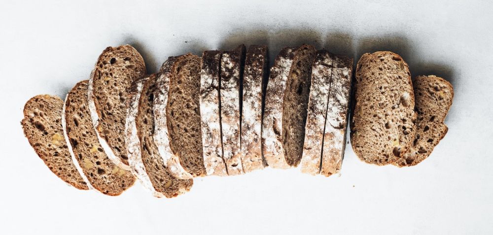 Fresh Sourdough Bread Cut Up