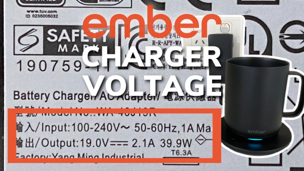 Ember Mug Charging Coaster Voltage, Amps and Watts Explained
