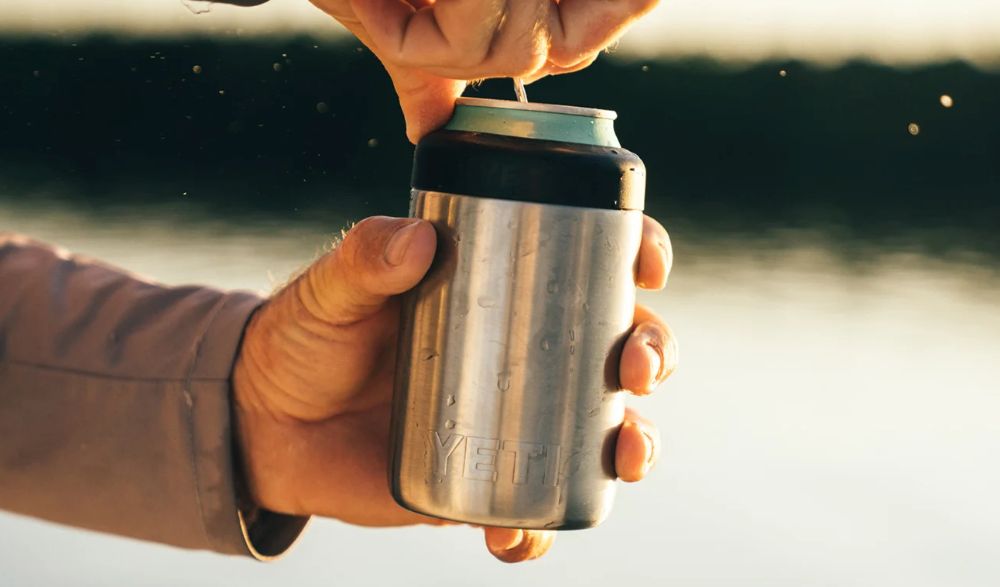 Hydro Flask Cooler Cup vs Foam Coozie Temperature Test 