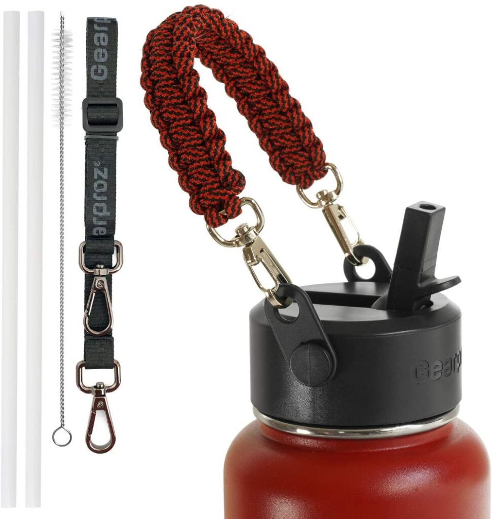 Paracord handles for Hydro Flask — found these 2 on  that work on HF  2.0. Here's what they look like. I know which I prefer. Which would you  prefer? : r/Hydroflask