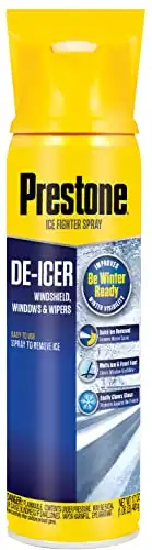 Prestone De-Icer for Windshield and Wipers (17oz Aerosol, 6 Pack)