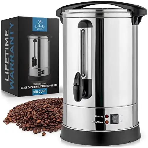 Zulay Premium 100 Cup Commercial Coffee Urn
