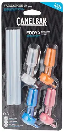 CamelBak eddy+ Kids Bite Valve & Straws (4-Pack)