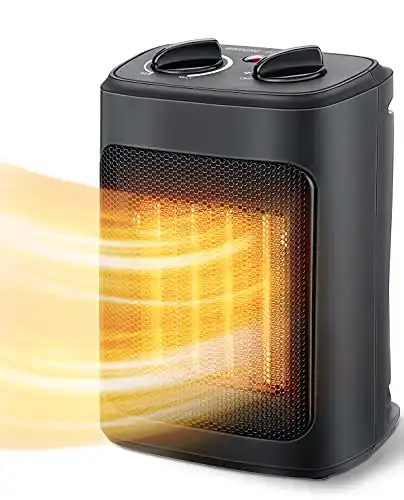 1500W Electric Space Heater, Portable with Thermostat