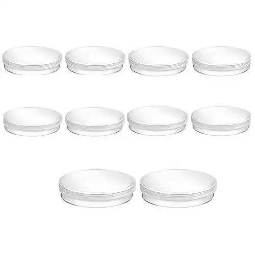 10 Sterile Plastic Petri Dishes (70 x 15mm)