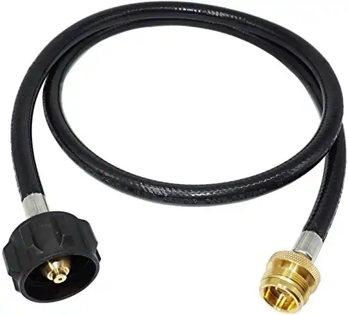 DozyAnt Propane Adapter Hose 1 lb to 20 lb Converter (4-18 Feet)