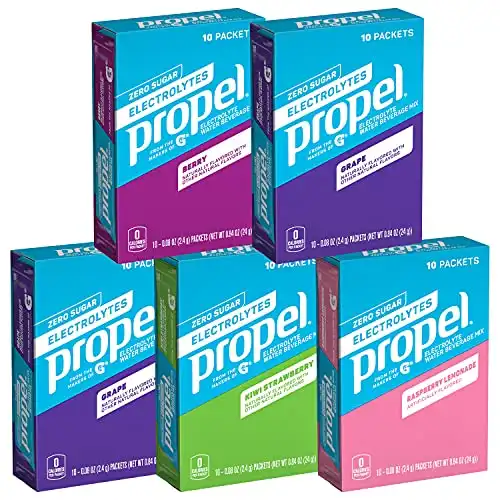 Propel Powder Packets 4 Flavor Variety Pack (Pack of 5)