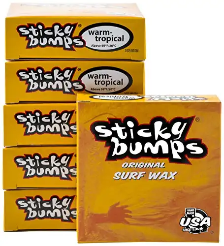 Sticky Bumps Warm/Tropical Water Surfboard Wax (6 Pack)