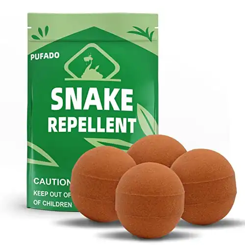 Pufado Snake Repellent Balls for Yard (4 Pack)