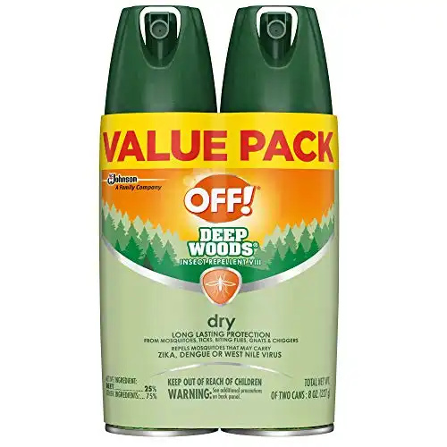 OFF! Deep Woods Insect Repellent DEET Aerosol 4 oz (Pack of 2)