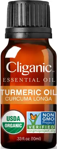 Cliganic Organic Turmeric Essential Oil, 100% Pure