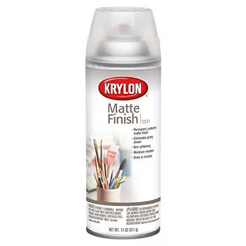 Krylon Crystal Clear Spray Waterproofer, Matte Clear (11 oz)