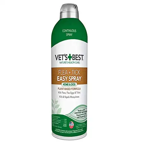 Vet's Best Flea and Tick Home Spray - Certified Natural Oils (14 oz)