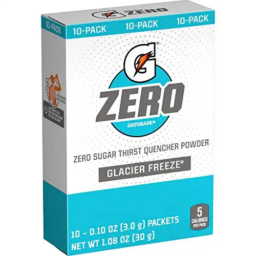 Gatorade Sports Drinks G Zero Powder Packets Glacier Freeze (Pack of 10)