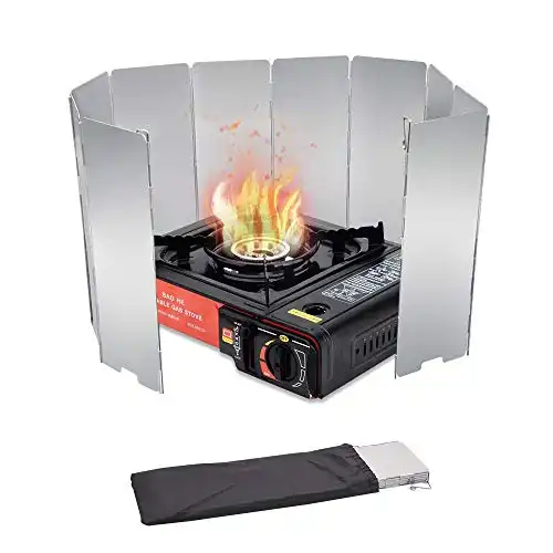 10 Plate Folding Stove Windscreen